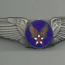 US AIR CORPS FORCES ARMY USAF BIG PEWTER WING PIN