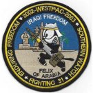 NAVY VF-31 FIGHTING 31 FELIX THE CAT FELIX OF ARABIA EMBROIDERED 5" PATCH