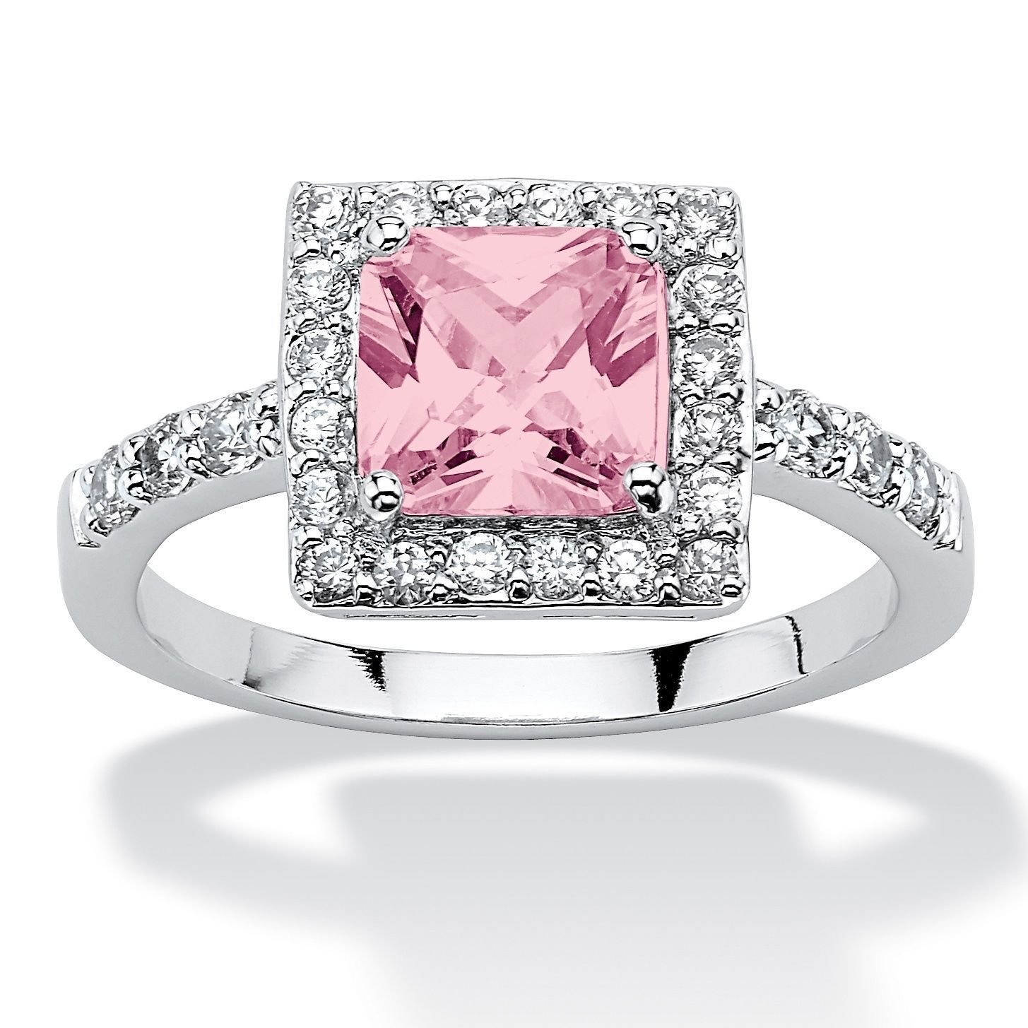 WOMEN PRINCESS CUT JUNE ALEXANDRITE BIRTHSTONE STERLING SILVER RING 5 6 7 8 9 10