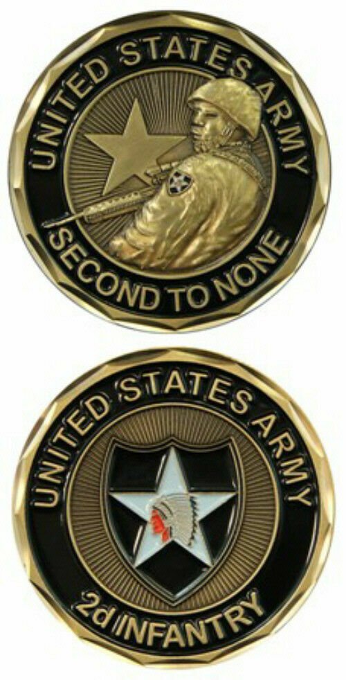 ARMY 2ND INFANTRY SECOND TO NONE CHALLENGE COIN