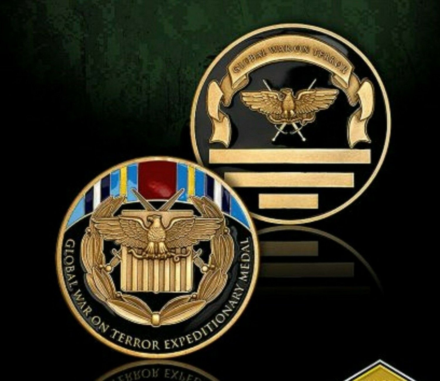 GLOBAL WAR ON TERRORISM EXPEDITIONARY  MEDAL 1.75" CHALLENGE COIN