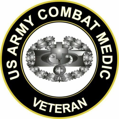 ARMY COMBAT MEDIC VETERAN BUMPER DECAL STICKER USA MADE