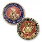 MARINE CORPS  VETERAN THE FEW THE PROUD 1.75" MILITARY CHALLENGE COIN