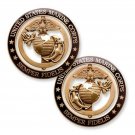MARINE CORPS USMC EGA EAGLE GLOBE ANCHOR  2" CHALLENGE COIN