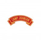 MARINE CORPS CAMP JOHNSON   MILITARY EMBROIDERED USMC RED SHOULDER ROCKER PATCH