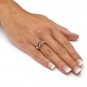 WOMENS 10K GOLD TOPAZ MYSTIC DIAMOND ACCENT OVAL CUT RING ALL SIZE 6 7 8 9 10