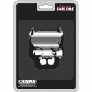 4" pitbull pit bull dog chrome auto car sticker decal emblem made in usa