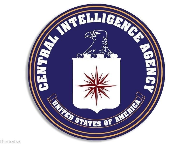 4" CENTRAL INTELLIGENCE AGENCY CIA BUMPER EMBLEM DECAL STICKER MADE IN USA