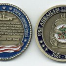 NAVY USS ABRAHAM LINCOLN SSBN-602  SUBMARINE DETERRENT PATROL CHALLENGE COIN