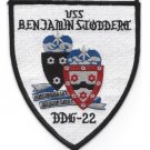 5" NAVY USS DDG-22 BENJAMIN STODDERT EMBROIDERED PATCH