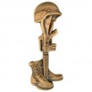 ARMY NAVY MARINES FALLEN HERO GOLD LAPEL HAT PIN  LEST WE FORGET