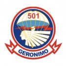 4" 1-501 pir geronimo army bumper sticker decal made in usa