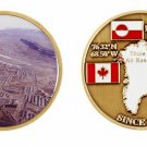 THULE AIR FORCE BASE GREENLAND SINCE 1951  1.75" CHALLENGE COIN