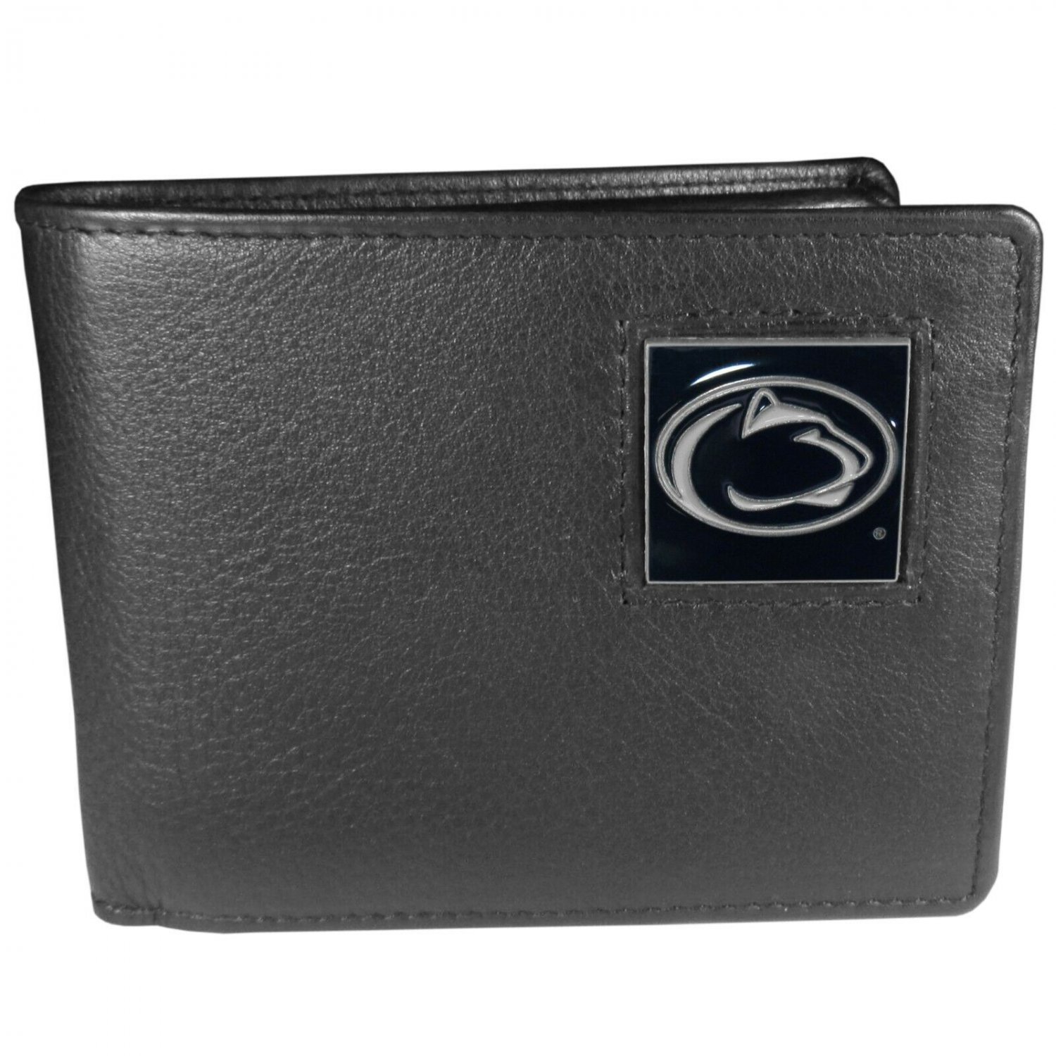 penn state nittany lions logo college ncaa leather bi-fold wallet usa made