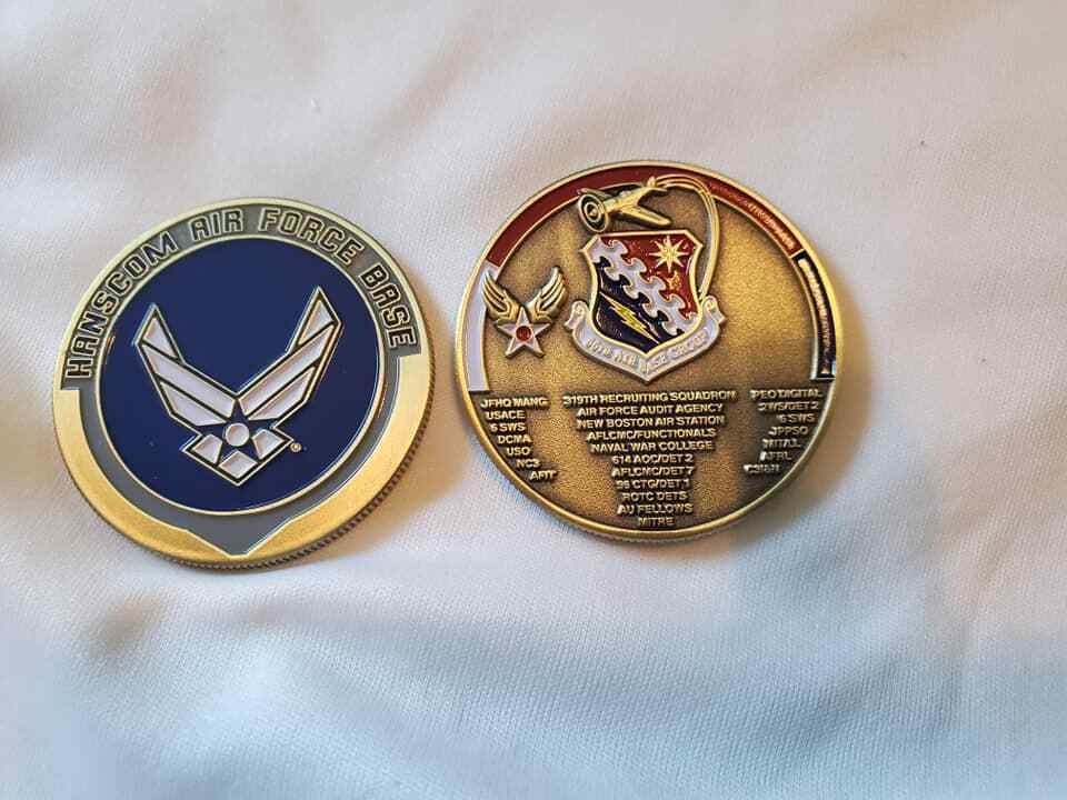 HANSCOM AIR FORCE BASE 1.75" CHALLENGE COIN