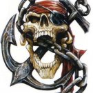 SKULL CHAIN MOTORCYCLE HELMET BUMPER STICKER DECAL MADE IN USA