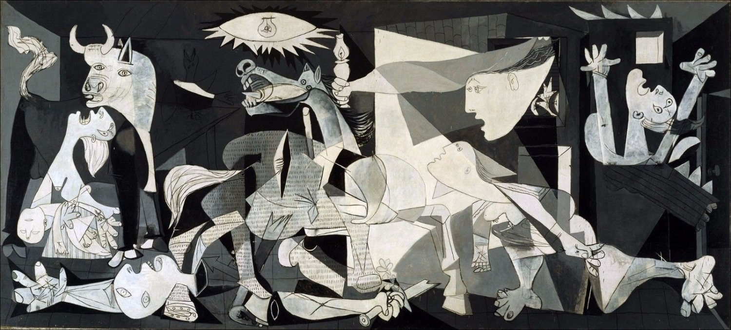 7" picasso guernica fine art decal bumper sticker
