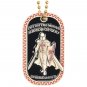 PUT ON THE WHOLE ARMOR OF GOD PENDANT DOG TAG WITH CHAIN