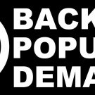 8" back by popular demand peace sign bumper sticker decal