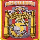 4" MARINE CORPS MCRD SAN DIEGO CALIFORNIA RECRUIT DEPOT EMBROIDERED PATCH