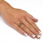 WOMENS ANTIQUED 14K GOLD BIRTHSTONE SEPTEMBER SAPPHIRE RING 5 6 7 8 9 10
