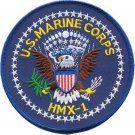 MARINE CORPS HMX-1 MARINE ONE HELICOPTER SQUADRON EMBROIDERED JACKET PATCH