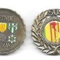 50TH ANNIVERSARY VIETNAM VETERAN 3 MEDAL BRONZE WREATH 1.75