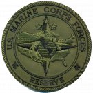 4" MARINE CORPS FORCES RESERVE FLEET FORCE INSIGNIA OD GREEN EMBROIDERED PATCH