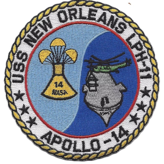 4.25" NAVY USS LPH-11 NEW ORLEANS EMBROIDERED PATCH