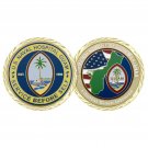 NAVY NAVAL HOSPITAL GUAM SERVICE BEFORE SELF 1.75" CHALLENGE COIN