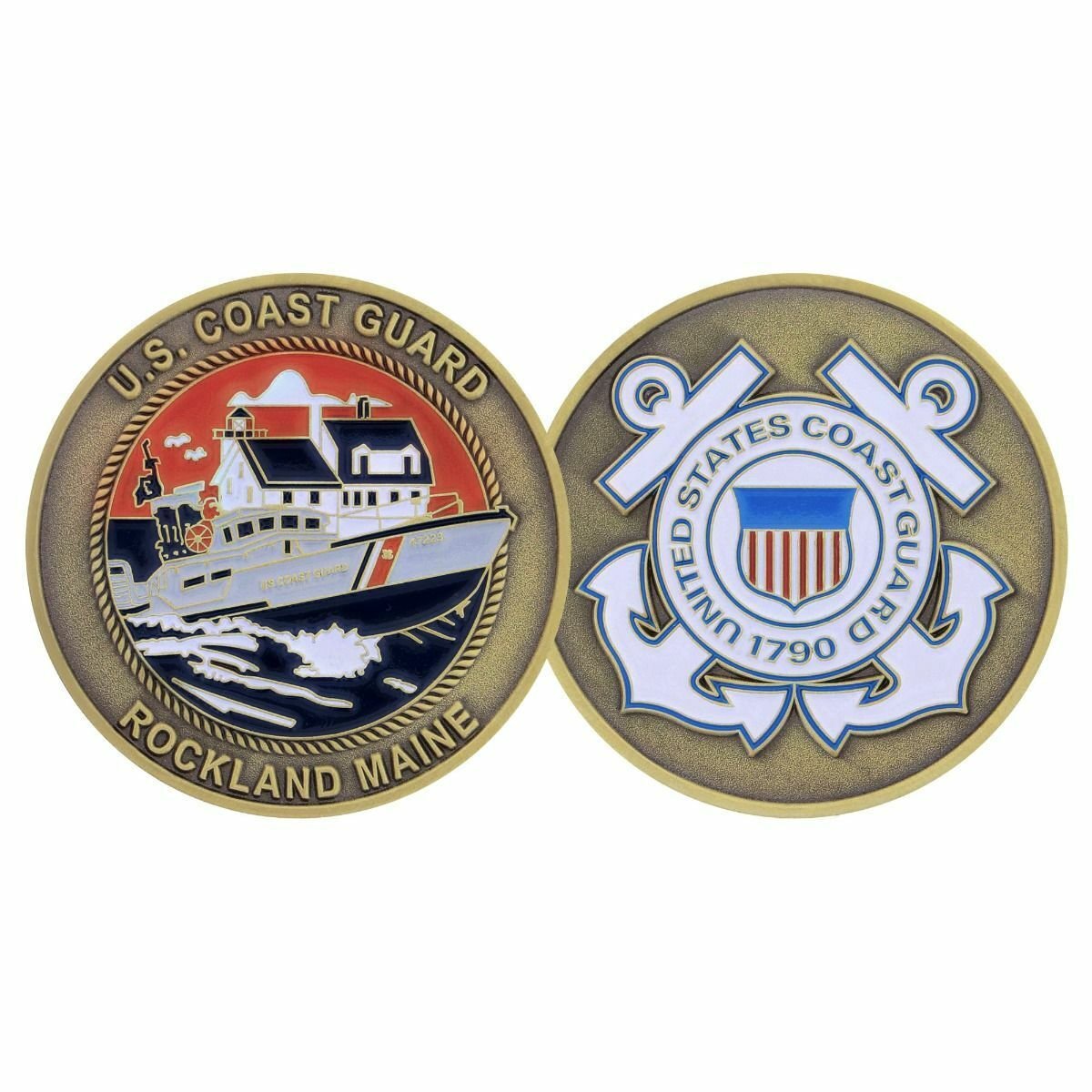 Uscg Coast Guard Sector Rockland Maine 1 75 Challenge Coin