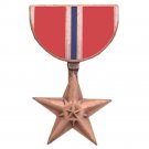 BRONZE STAR MILITARY WAR MEDAL LAPEL HAT PIN