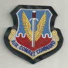 AIR FORCE AIR COMBAT COMMAND LEATHER HOOK LOOP EMBRBROIDERED  PATCH