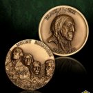MOUNT RUSHMORE BLACK ELK BRONZE CHALLENGE COIN