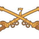 4" us military 7th cavalry gold bumper sticker decal usa made
