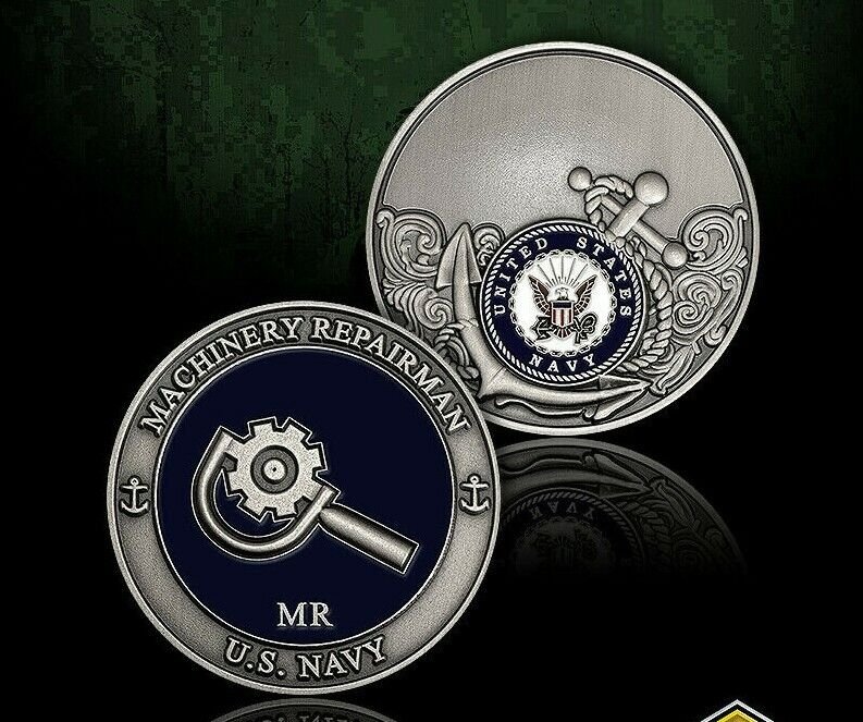 NAVY MACHINERY REPAIRMAN MR 1.75" CHALLENGE COIN