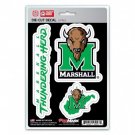 marshall thundering herd ncaa college spirit car auto sticker decal set usa made