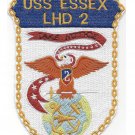 5" NAVY USS ESSEX LHD-2 EMBROIDERED PATCH
