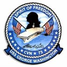NAVY USS GEORGE WASHINGTON CVN-73  4" CAR  BUMPER STICKER DECAL USA MADE