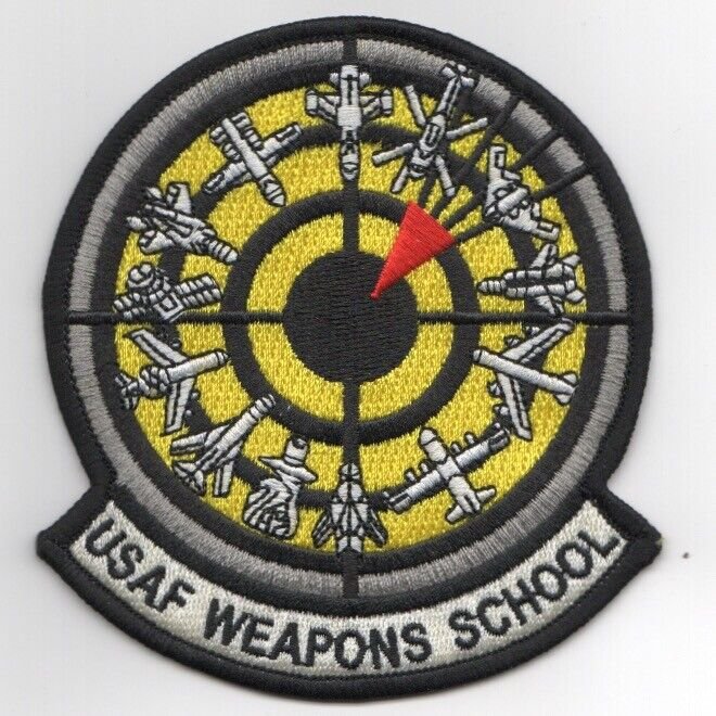 4.25" USAF AIR FORCE WIC GAGGLE WEAPONS SCHOOL NELLIS AFB NV EMBROIDERED PATCH