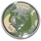 MARINE CORPS 3.5 INCH MILITARY CAMO  MEDALLION EMBLEM
