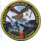 4" USN NAVY ATLANTIC ORDNANCE COMMAND NAS OCEANA MILITARY EMBROIDERED PATCH
