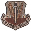 AIR FORCE AIR COMBAT COMMAND DESERT  HOOK LOOP EMBROIDERED  PATCH