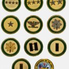 UNITED STATES ARMY OFFICER 10 CHALLENGE COIN SET