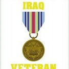 IRAQ IRAQI VETERAN MEDAL RIBBON WAR MILITARY DECAL  4"