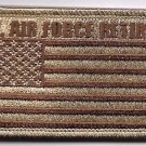AIR FORCE RETIRED DESERT FLAG 2 X 3  EMBROIDERED PATCH WITH HOOK LOOP