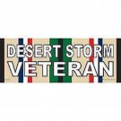 9" DESERT STORM SERVICE VETERAN  RIBBON MILITARY DECAL BUMPER STICKER