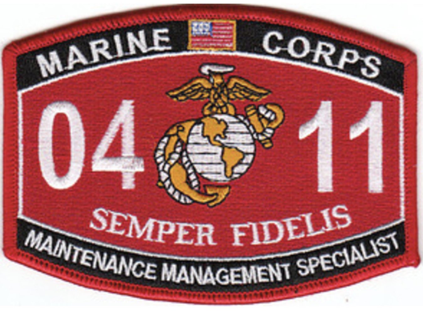 MARINE CORPS MOS 0411 MAINTENANCE MANAGEMENT SPECIALIST EGA EMBROIDERED ...