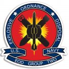 4" NAVY SEAL EOD GROUP 2 EXPLOSIVE BUMPER STICKER DECAL EMBLEM USA MADE