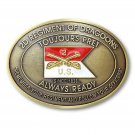 ARMY 2ND CAVALRY REGIMENT 3.25" BELT BUCKLE